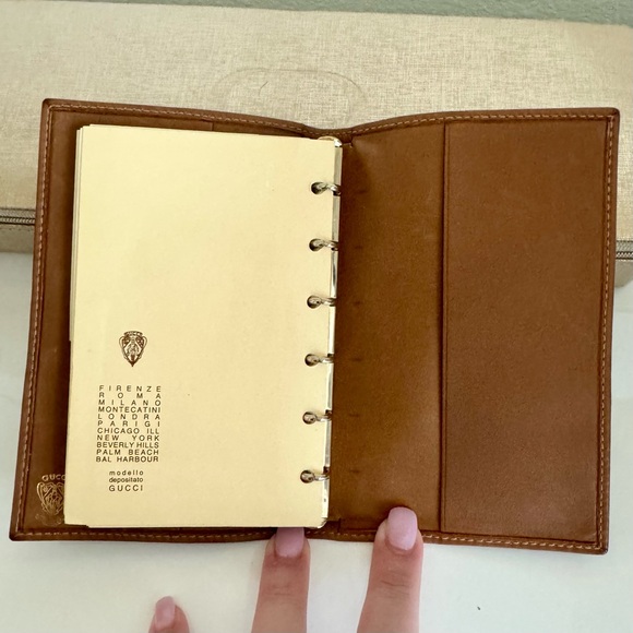 GUCCI ☆ Leather Planner / Notebook ☆ Vintage ☆ RARE ☆ - Picture 6 of 16